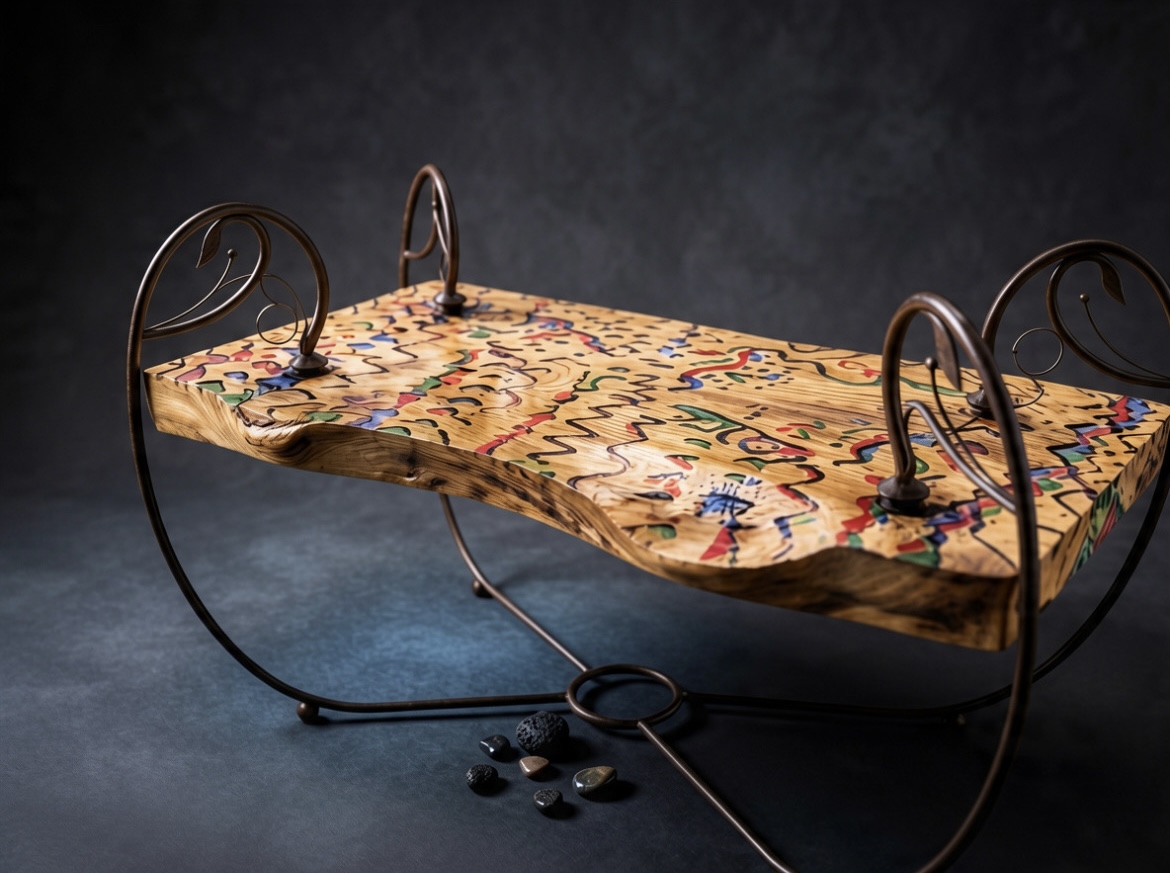 Mesa Artesanal cafetera de diseño Europeo